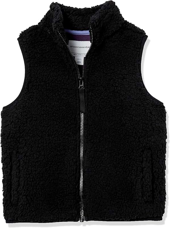 Girls' Sherpa Fleece Vest with Pockets