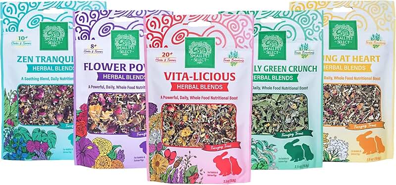 Herbal Treats Sampler for Small Pets, 5 Flavors