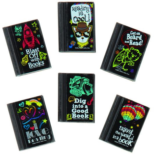 Reading Rocks Pencil Eraser Pack of 48