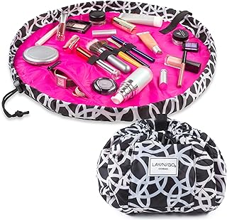 Cosmo Layflat Makeup Bag with Zipper and Brush Loops