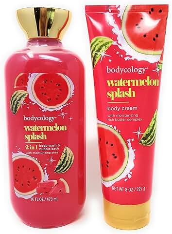Watermelon Splash Body Wash, Bubble Bath, and Body Cream Pack
