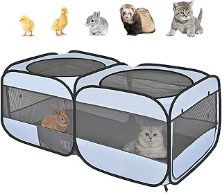 EighteenTek Small Animal Playpen and Cage