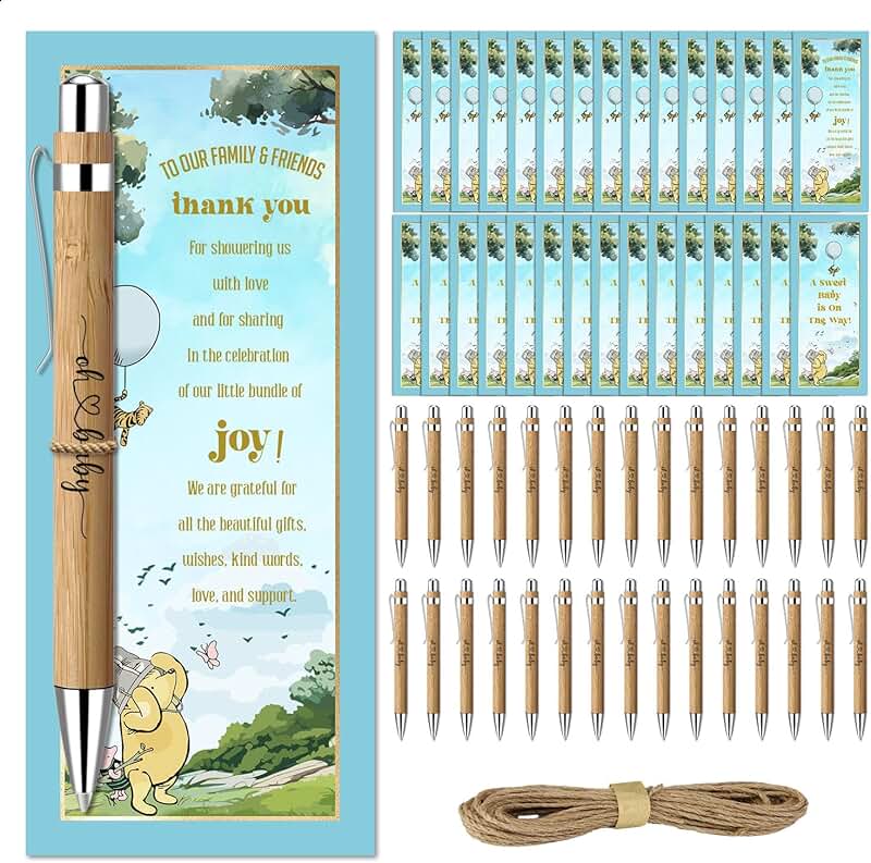 Baby Shower Gift Set with Pens Cards and Souvenirs