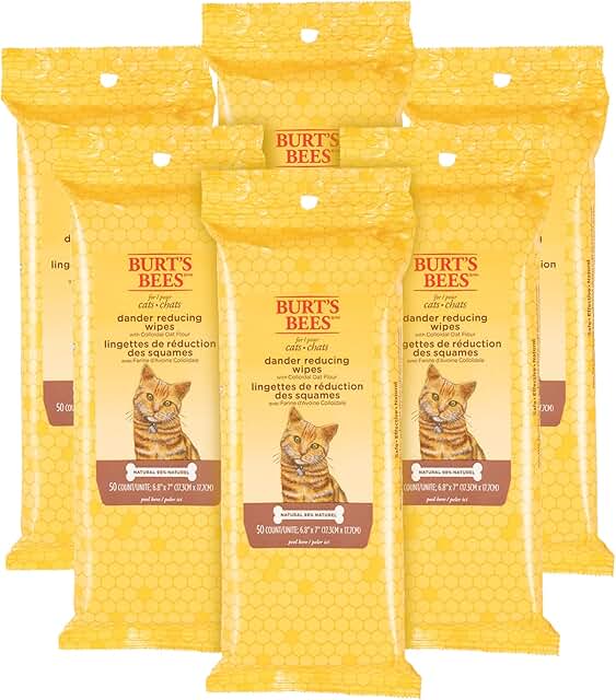 Cat Dander Remover Wipes for Allergy and Dry Skin Relief