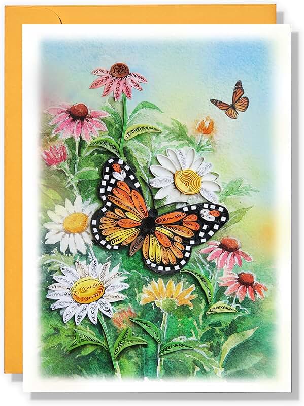 Butterflies and Flowers Greeting Card