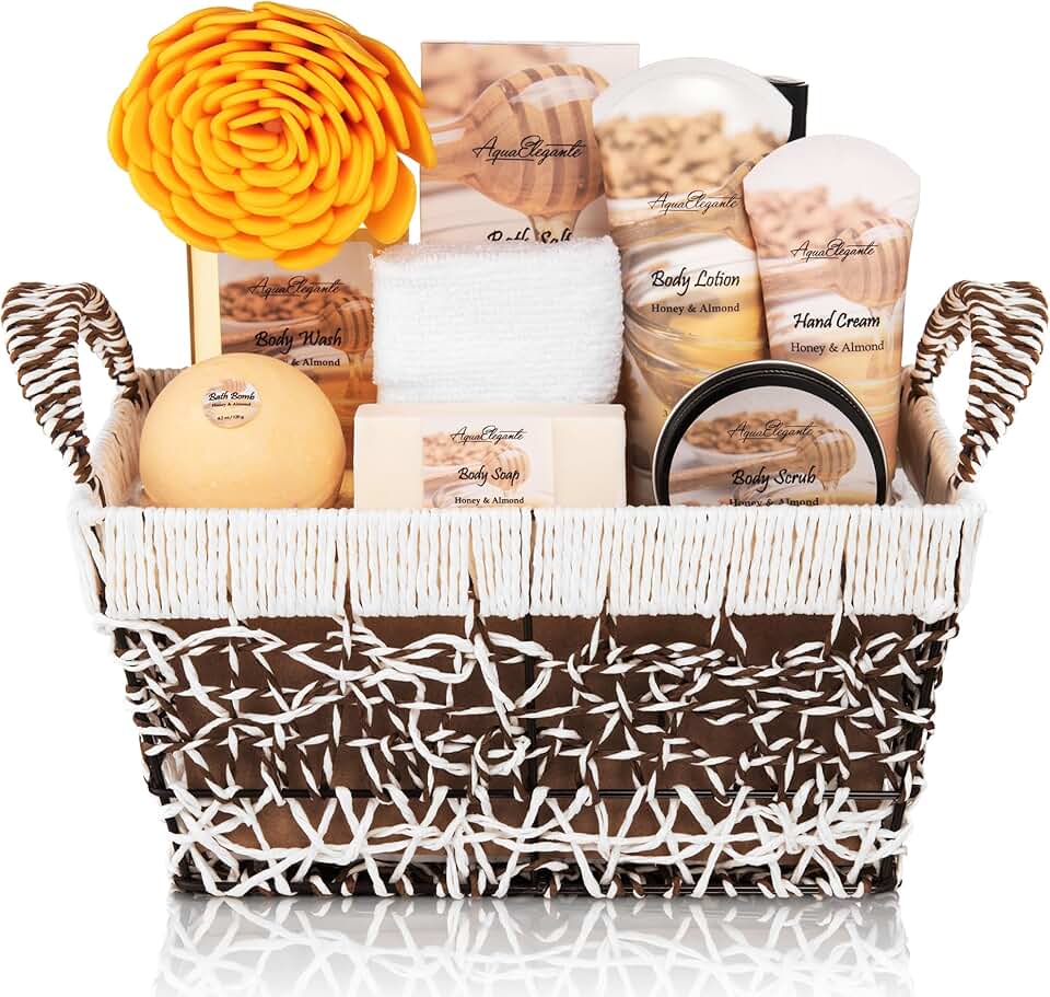 Luxury Spa Basket for Women with Bath and Body Items