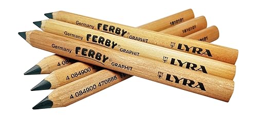 Set of 6 Triangular Children's Pencils for Beginners