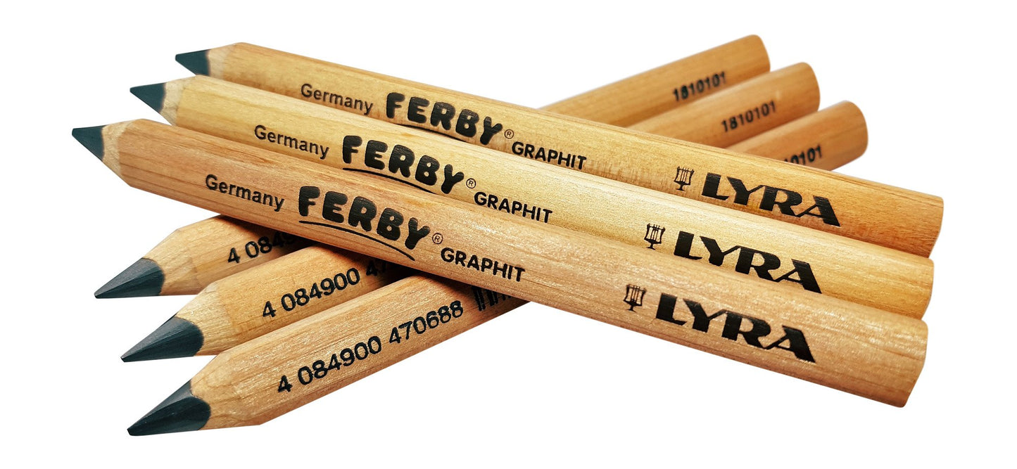 Set of 6 Triangular Children's Pencils for Beginners