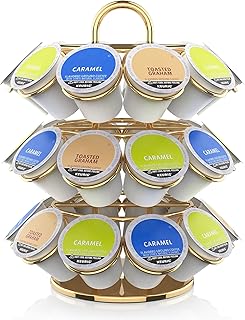 Gold Coffee Pod Storage Organizer for 27 Pods