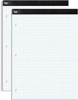 Graph Paper Notebook, 55 Sheets, 8.5"x11"