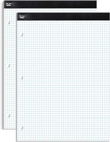 Graph Paper Notebook, 55 Sheets, 8.5"x11"