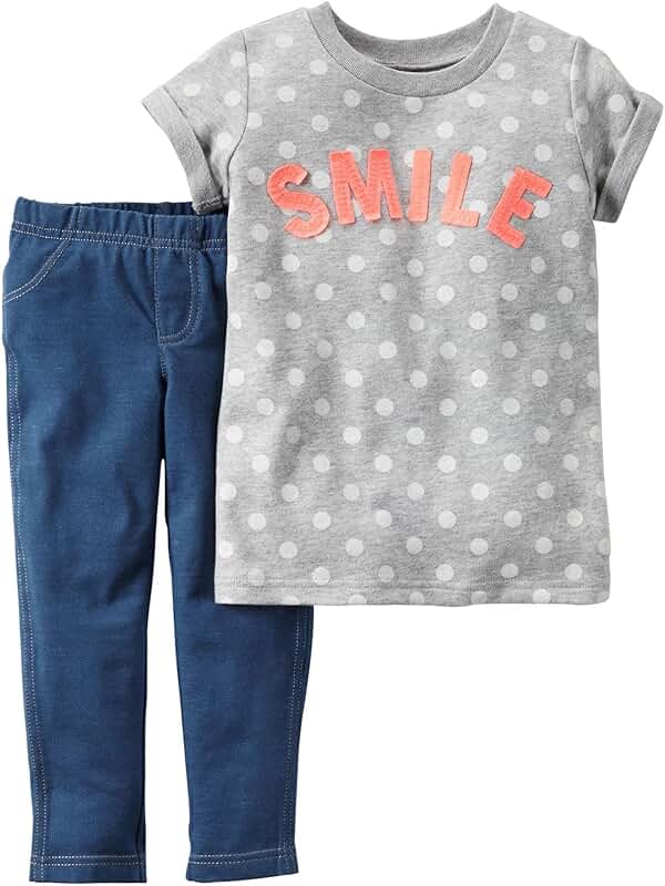 Baby girls' two-piece printed set
