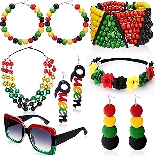 Set of 7 African Jewelry Pieces for Women