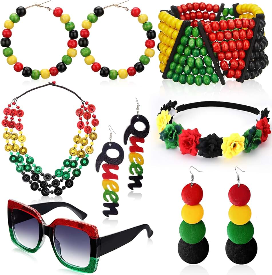 Set of 7 African Jewelry Pieces for Women