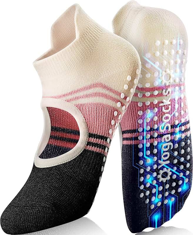 Non-slip Pilates and Yoga Socks for Women