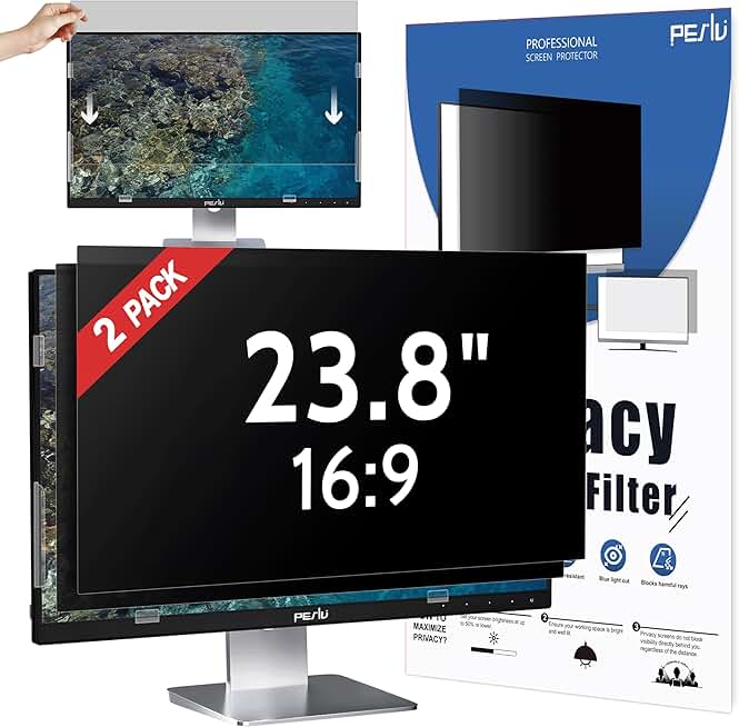 2-Pack 23.8-Inch Privacy Screen for Monitors