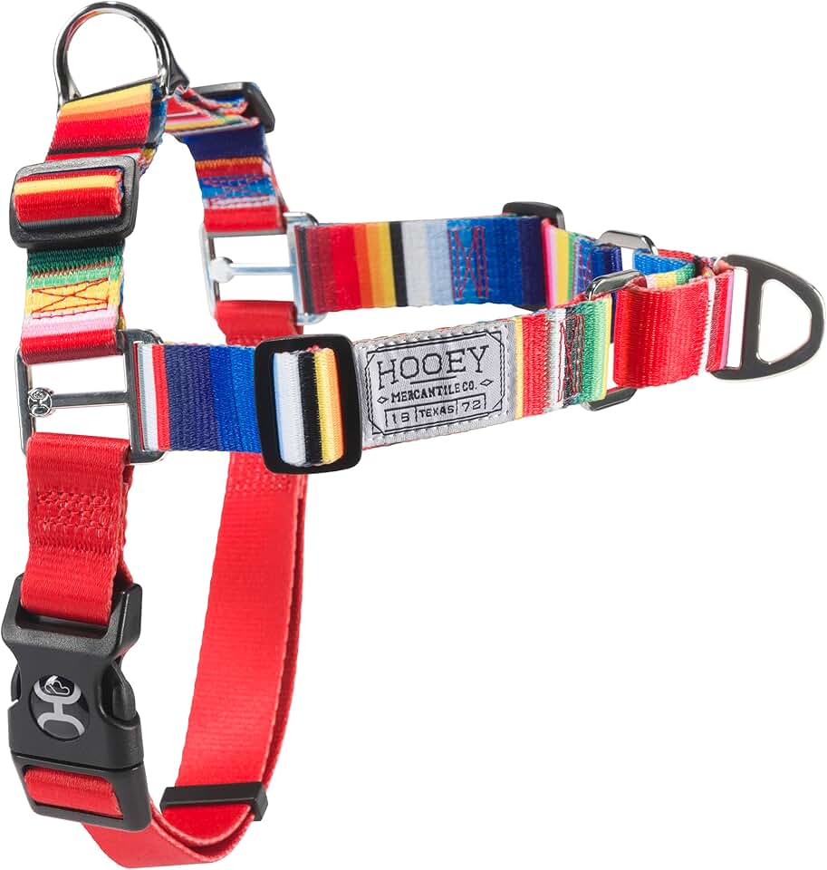 Adjustable No-Pull Dog Harness with Tijuana Serape Design