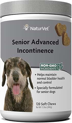 Senior Dog Incontinence Support Soft Chews 120 Ct