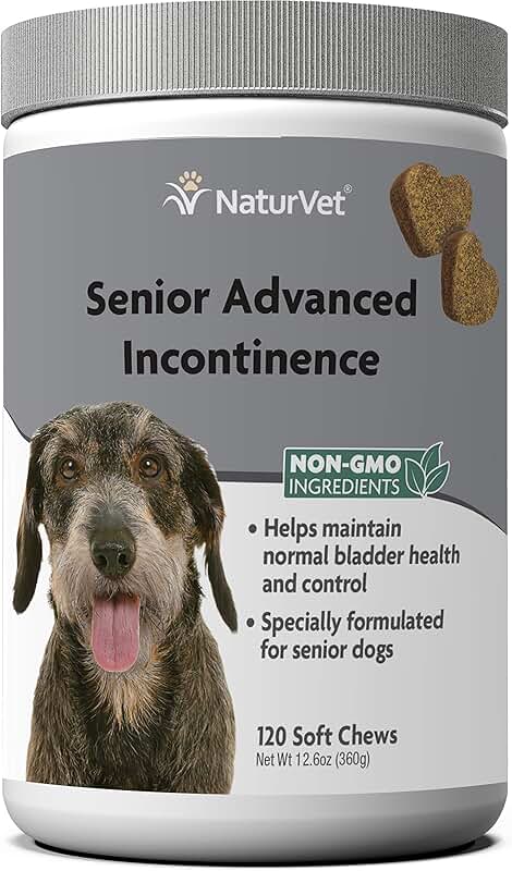 Senior Dog Incontinence Support Soft Chews 120 Ct