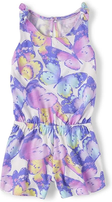Baby Girls and Toddler Girls Sleeveless Romper