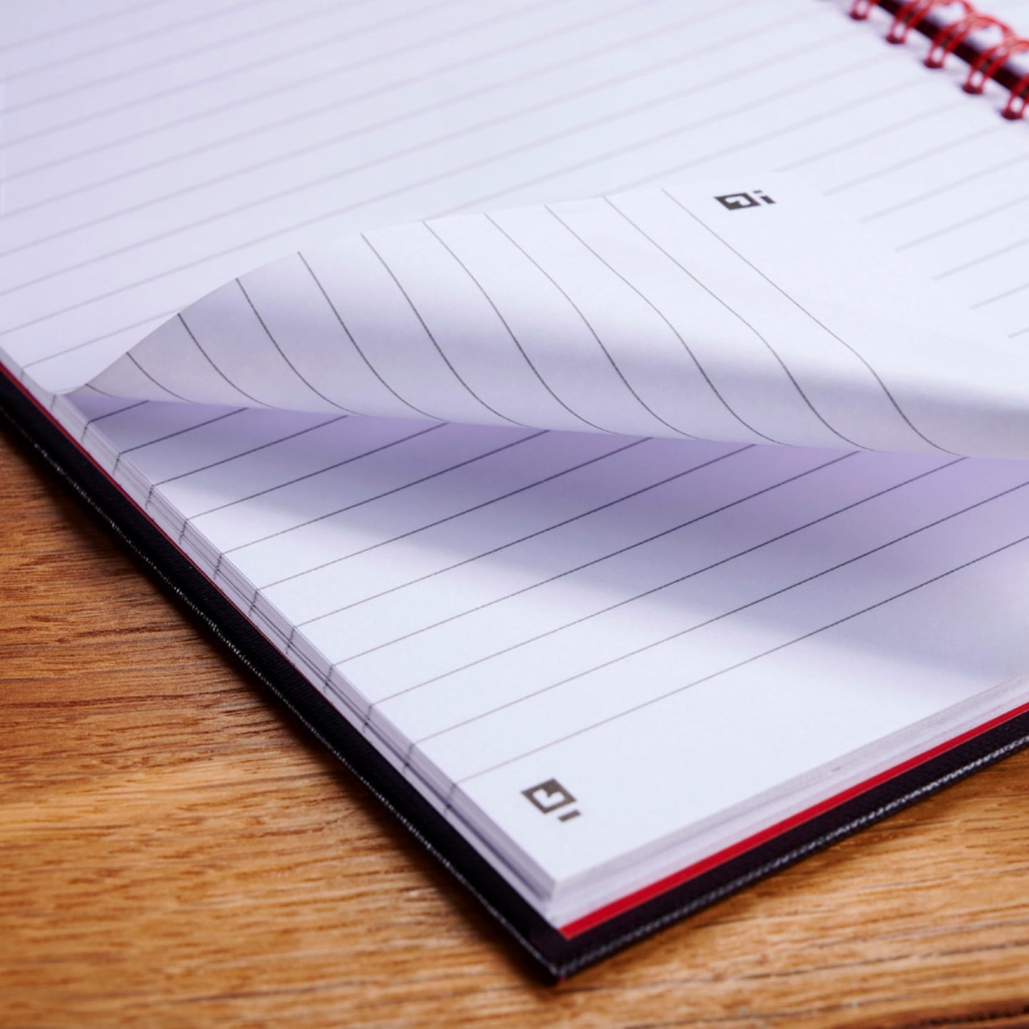 Black Hardcover Business Notebook, 8-1/4" x 5-1/4"