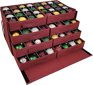 Vermont Christmas Ornament Storage Box with Dividers