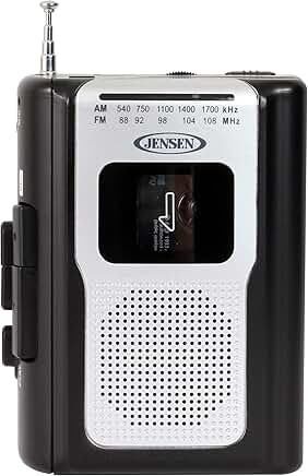 Retro Portable AM/FM Radio with Cassette Player