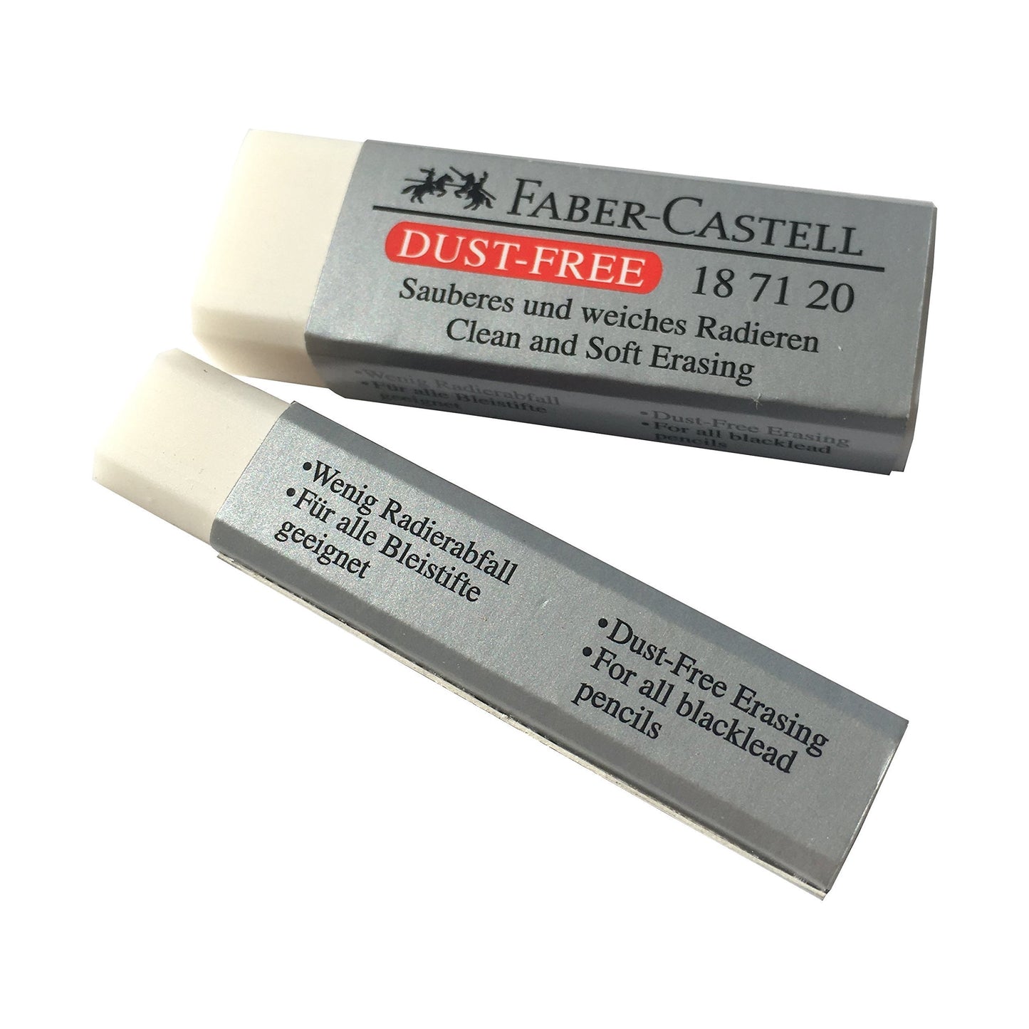 Pack of 4 Large Dust-Free Erasers for Art and School