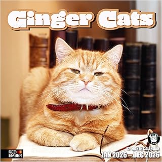 Ginger Cats 2026 Wall Calendar, 12 Months