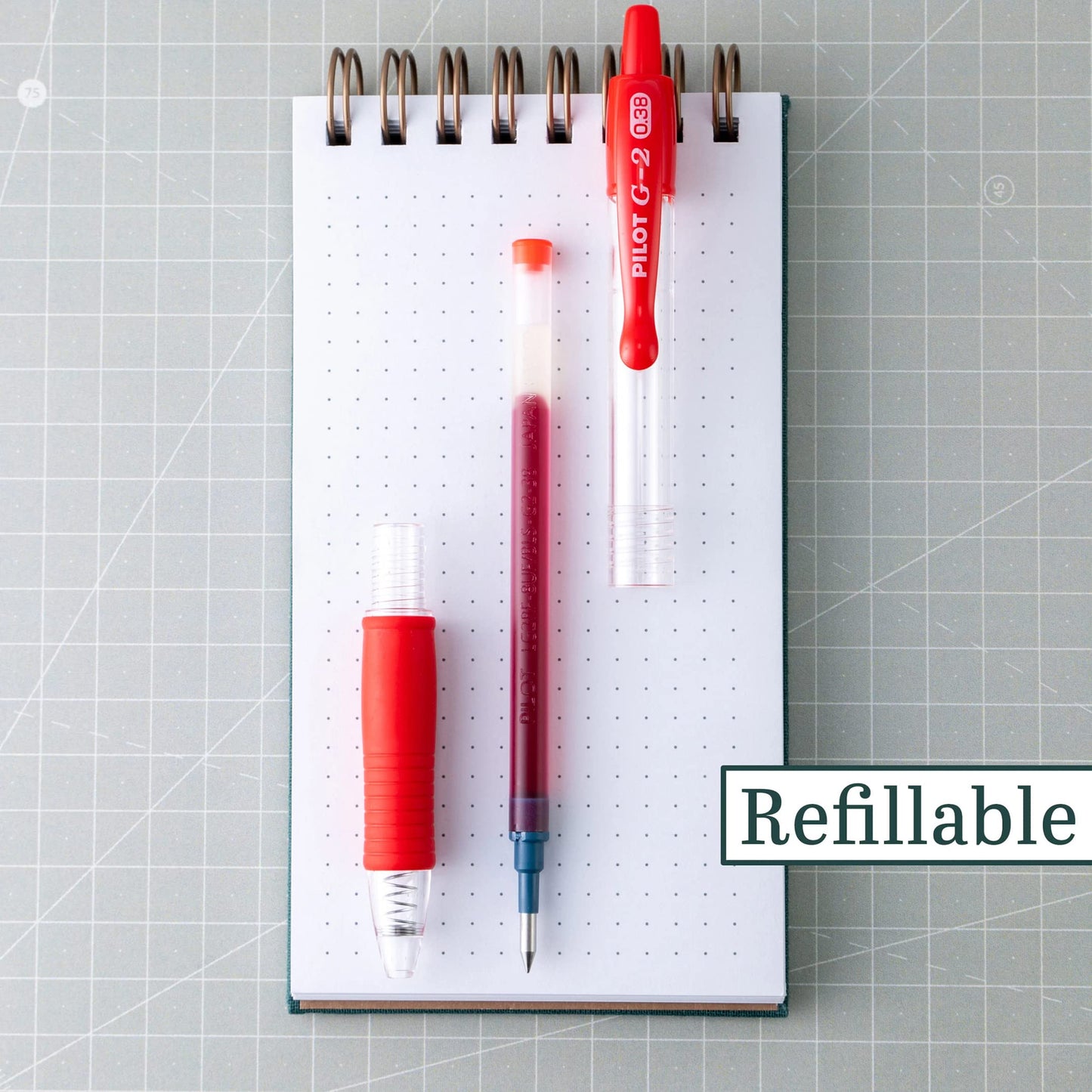 Red Gel Roller Pens, 0.38 mm, Pack of 12