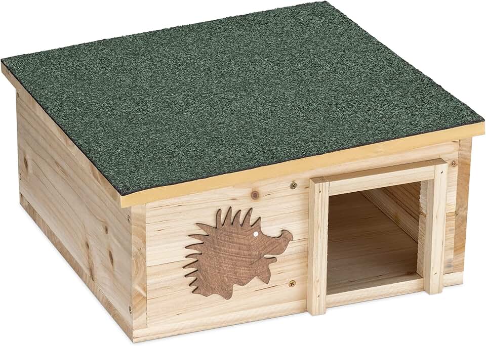 Wooden Hedgehog House for Hiding and Sleeping