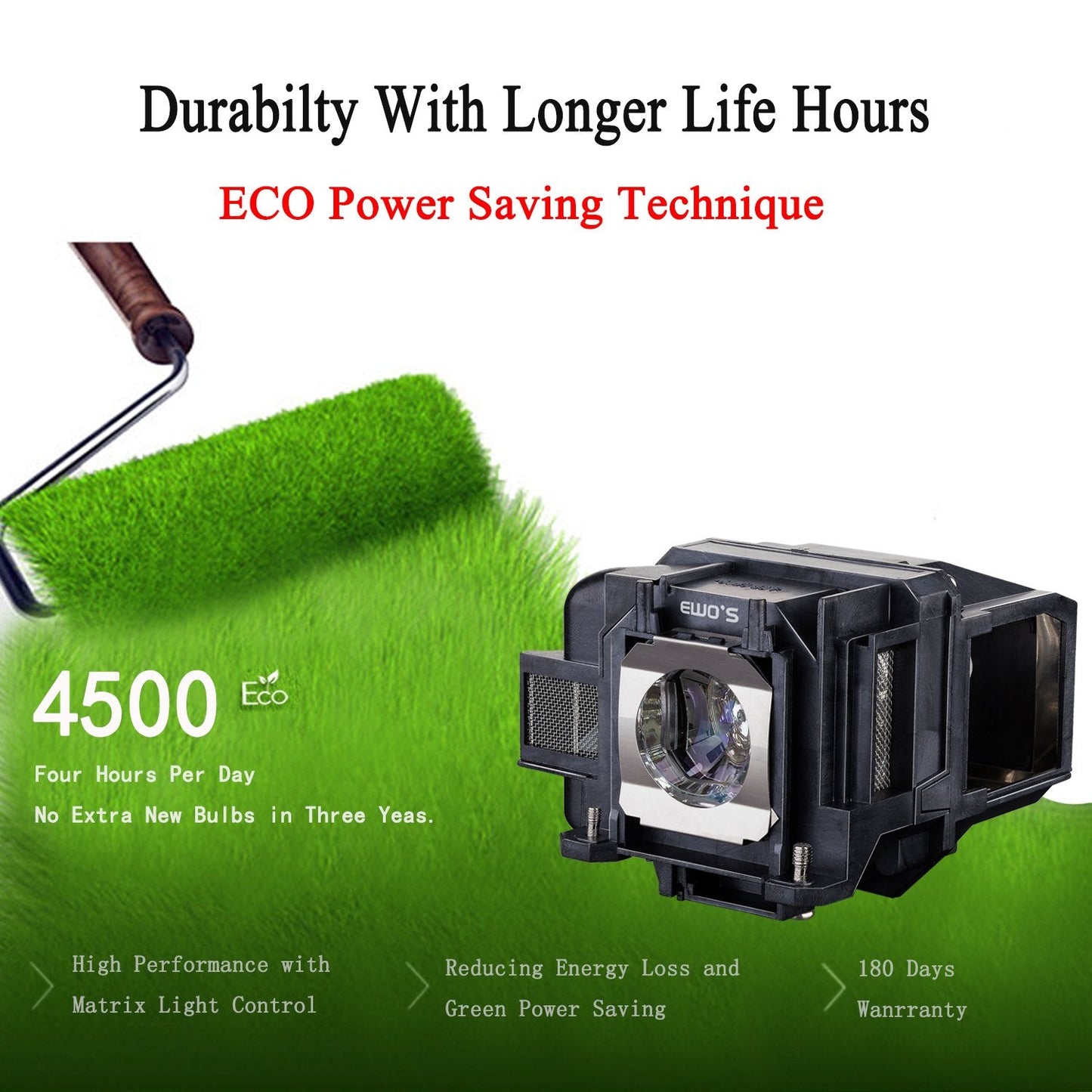 LP88 Replacement Projector Lamp for Elplp88 Epson Powerlite Home Cinema 2040 1040 2045 740HD 640 EX3240 EX7240 EX9200 EX5250 EX5240 VS240 VS345 VS340 97H 98H 99WH 955WH X27 Lamp Bulb Replacement