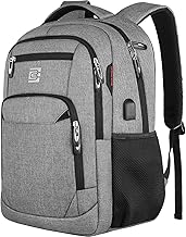 17 Inch Slim Water-Resistant Laptop Backpack with USB Port