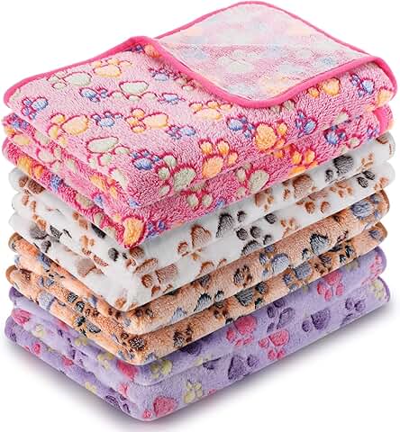 4-Piece Dog and Pet Blanket Set for Comfort