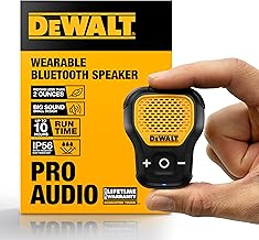 Water-Resistant Clip-On Bluetooth Speaker with Mic