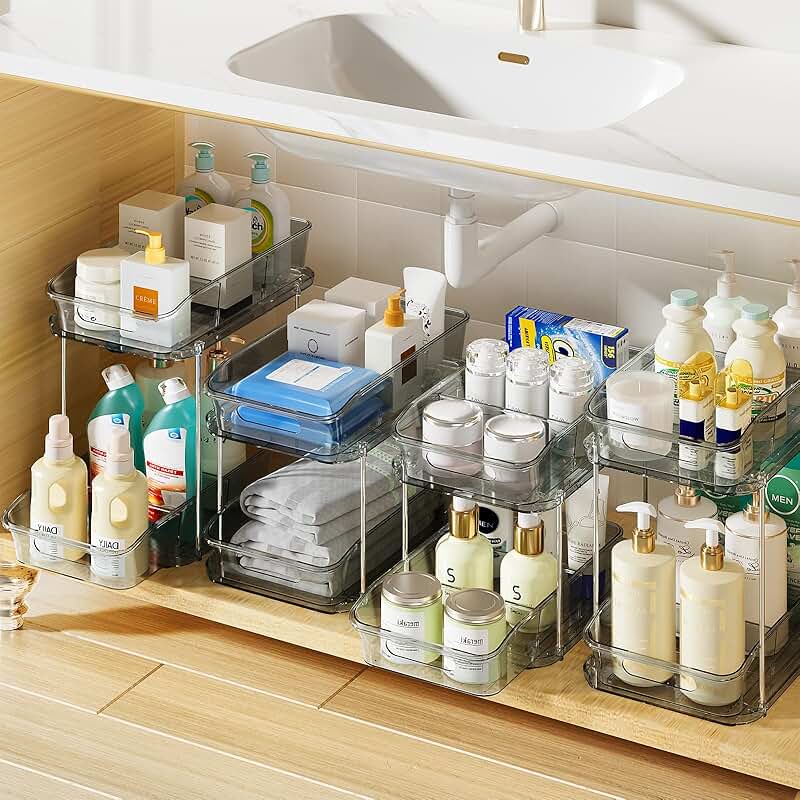 Two-Tier Under Sink and Pantry Organizer Set
