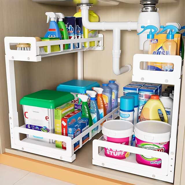 Two-Pack Under Sink Storage Racks