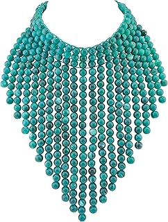 Boho African Beaded Layered Necklace for Women