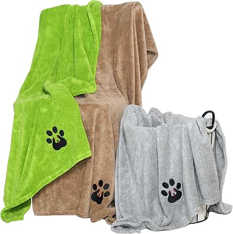 Extra Large Dog Towels Pack of 3 for Drying Pets