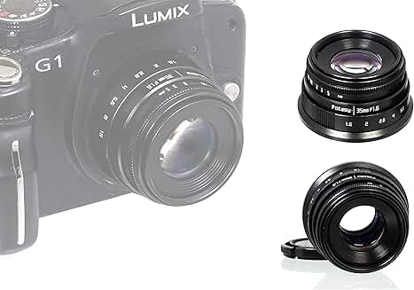 Manual 35mm f1.6 lens for Micro Four Thirds cameras
