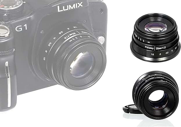 Manual 35mm f1.6 lens for Micro Four Thirds cameras