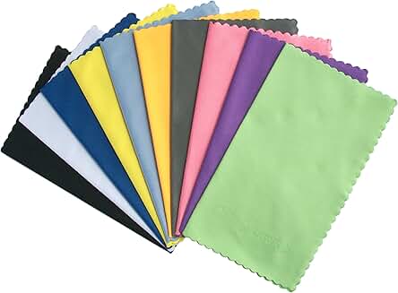 10 Microfiber Cleaning Cloths for Electronics and Glasses