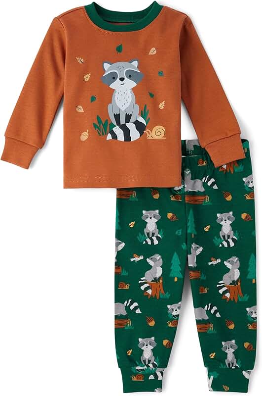 Baby boy long sleeve top and pants pajama set