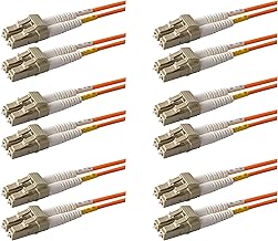 6-Pack 1ft Multimode OM1 LC to LC Fiber Optic Patch Cables