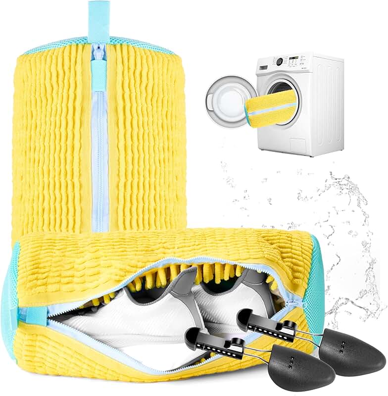 Shoe Washing Bags with Shoe Trees, 2 Pack