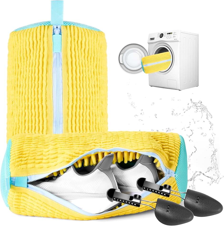 Shoe Washing Bags with Shoe Trees, 2 Pack