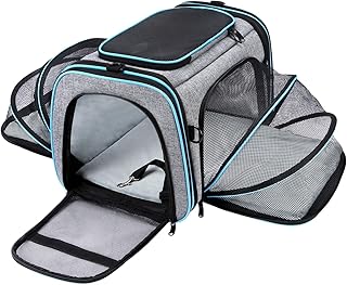 Large Soft Sided Pet Carrier with Expandable Sides