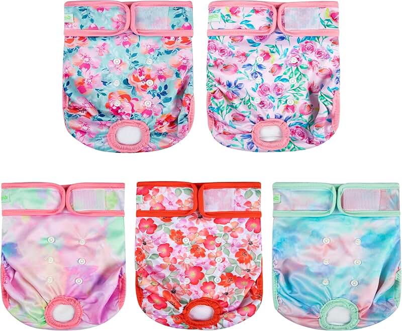 Washable Female Dog Diapers for Small to Large Dogs
