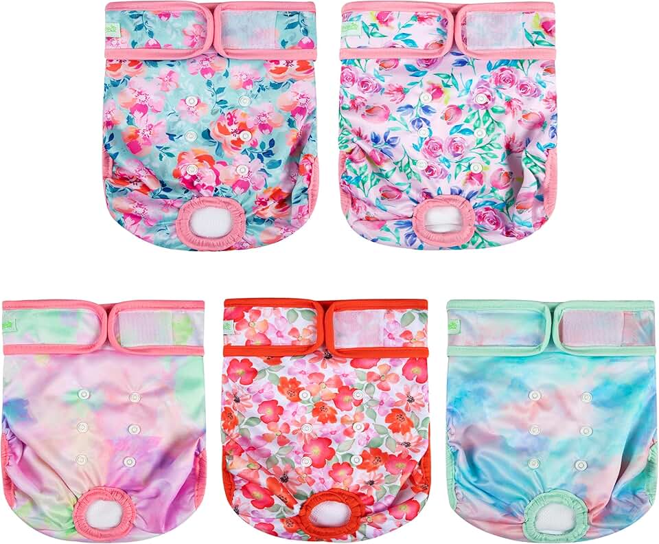 Washable Female Dog Diapers for Small to Large Dogs