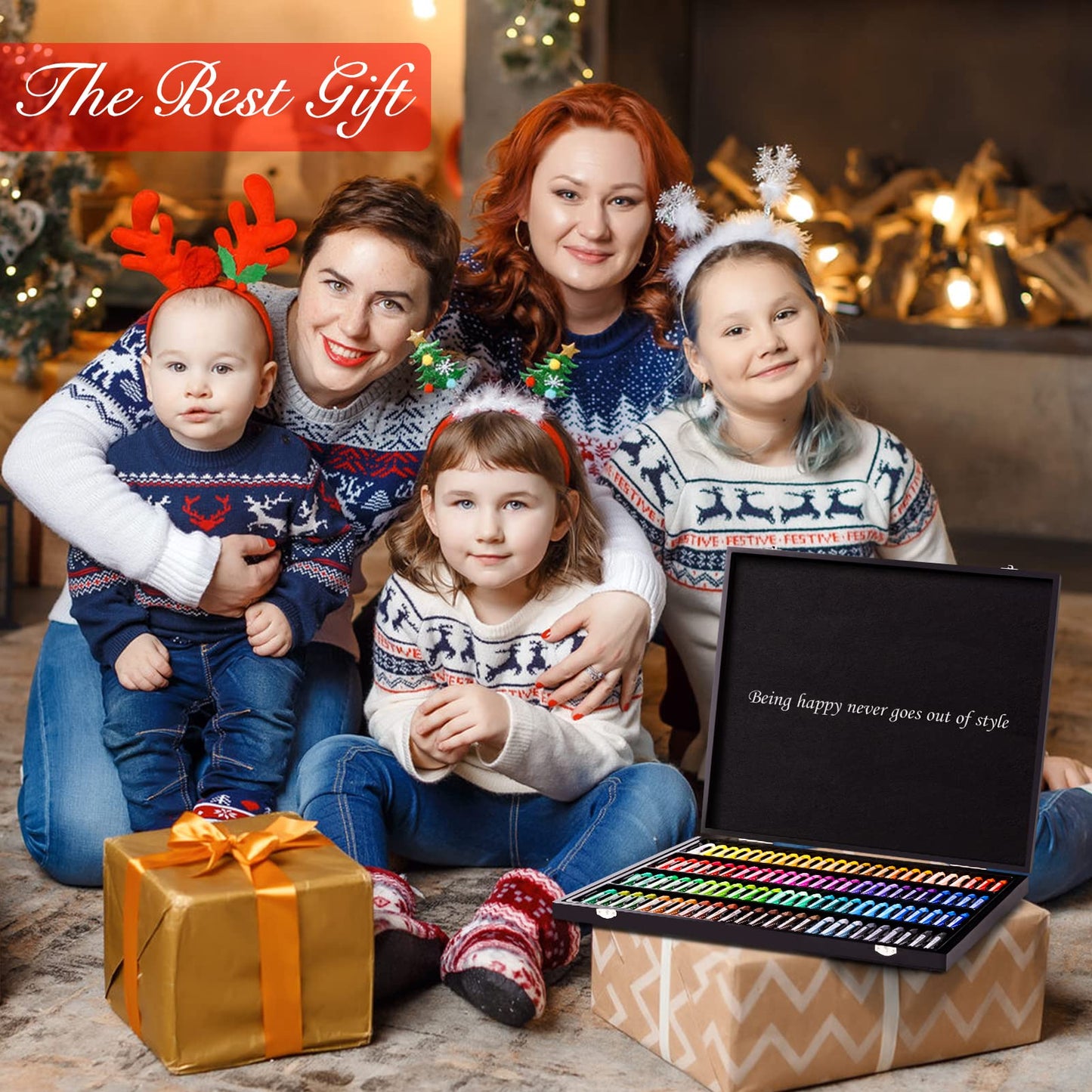 Oil Pastels Set 100 Pieces with Sketch Pad and Gift Box